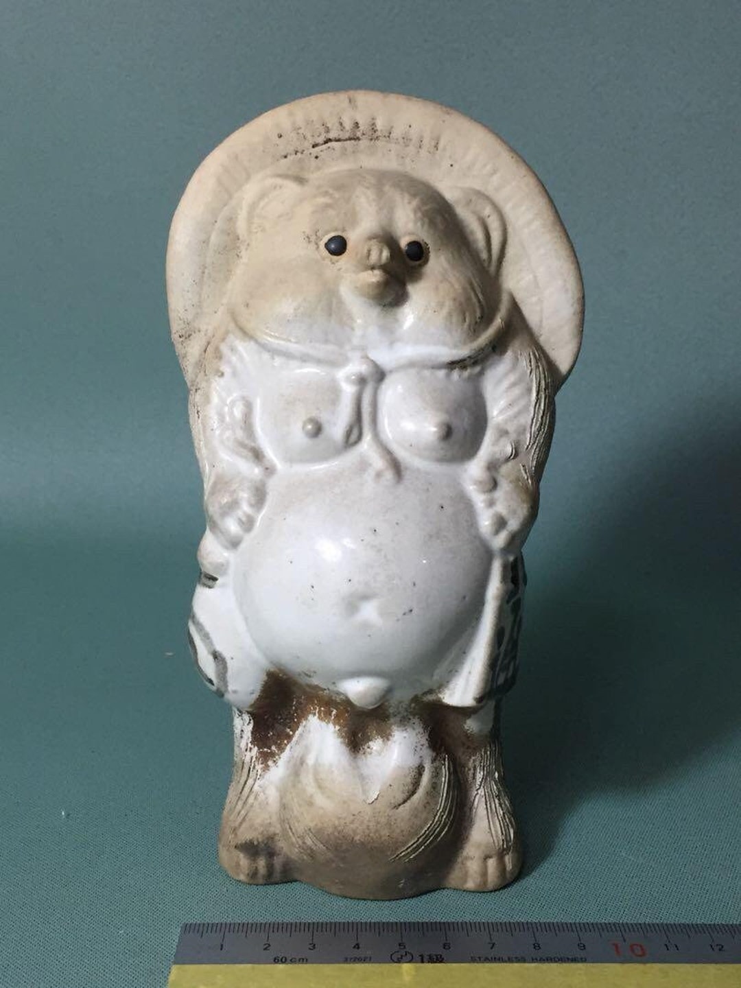 Tanuki Statue / Japanese Shigaraki Ware/ Tanuki Statue/ Made Etsy