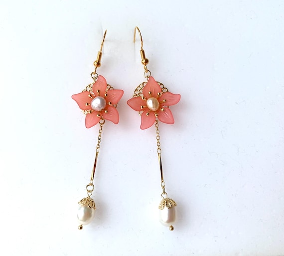 Akoya Pearl Earrings/ Natural Akoya Pearl Earrings/ Japanese Akoya Pearl/ 080401　
