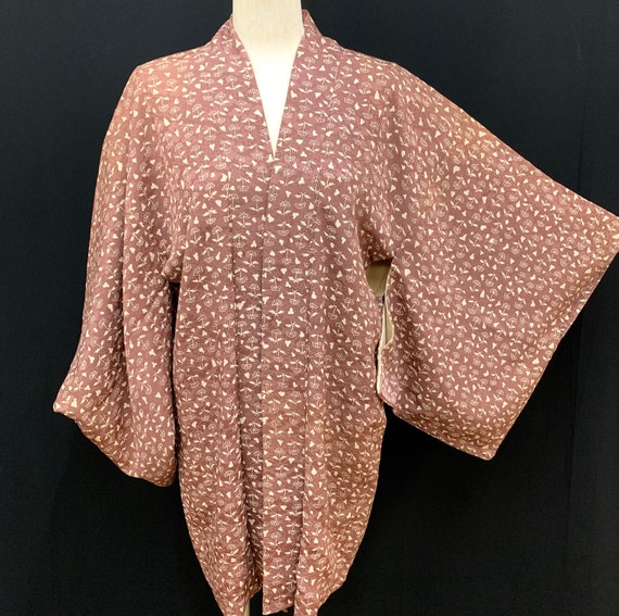 Japanese Silk Kimono Haori / Silk Haori Jacket / S