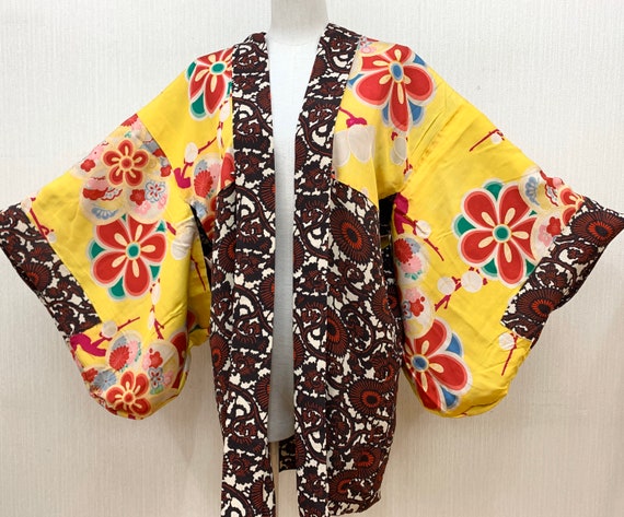 Japanese Silk Kimono Haori / Vintage Silk Haori Ja