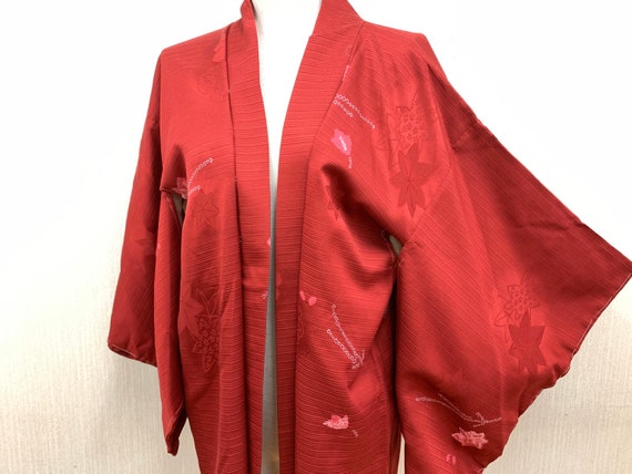 Japanese Silk Kimono Haori Jacket/ Sibori/ Silk ki