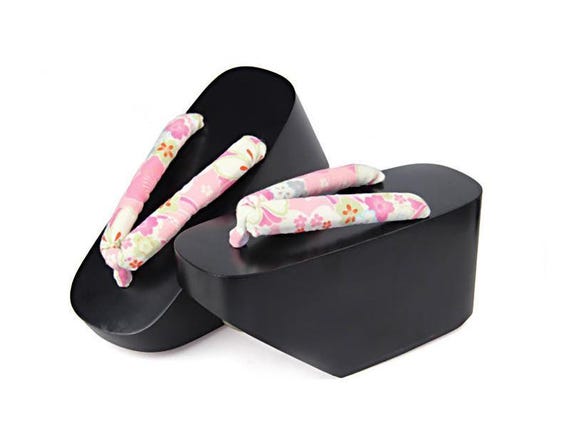 Japanese Okobo Kimono Sandal/ Maiko Kimono Geta Zori/ Koppori