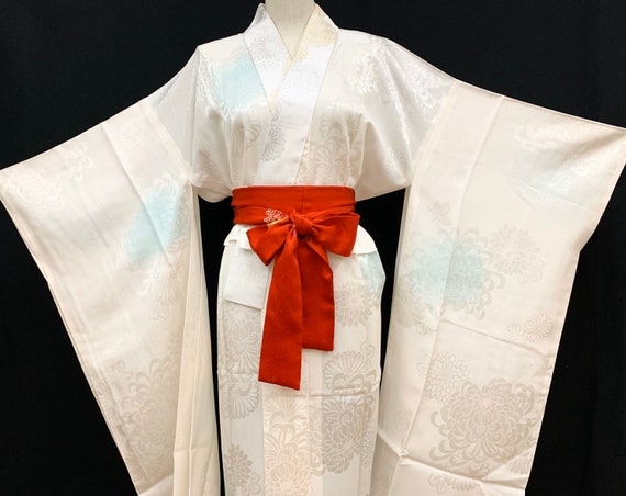 High Quality!! Japanese FURISODE Kimono Juban/ Sil