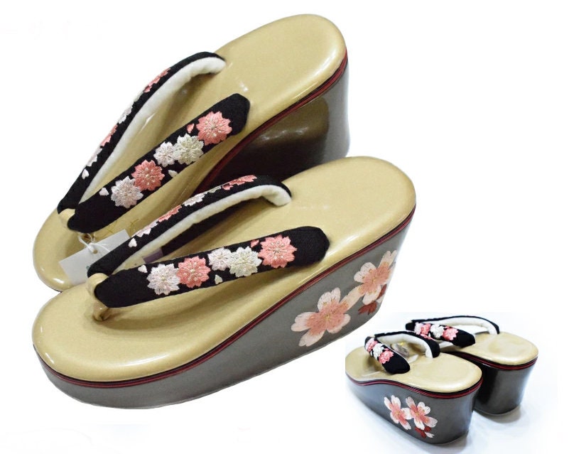 Details about   JAPANESE Kimono Zori Geta Sandals  KOPOLI 24cm 2 