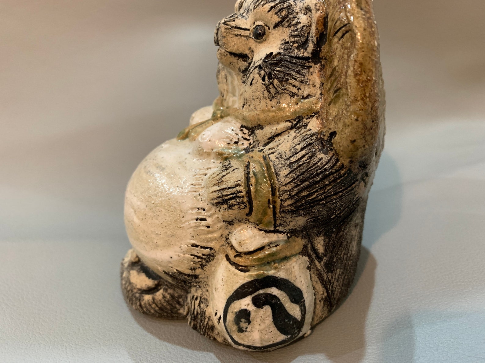 Tanuki Statue/ Japanese Shigaraki Ware/ Old Tanuki Statue/ Etsy