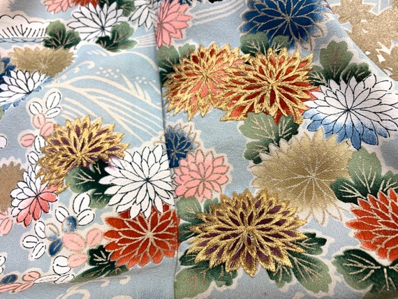 Gorgeous!! Japanese Silk Kimono Houmongi / Embroid