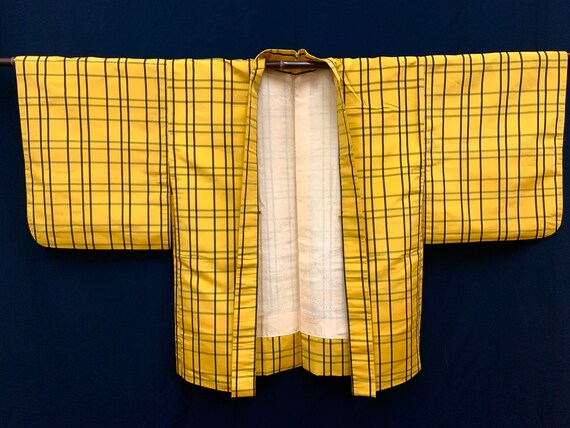 RARE!! Japanese Silk Kimono Haori / KIHACHIJO/ Sil