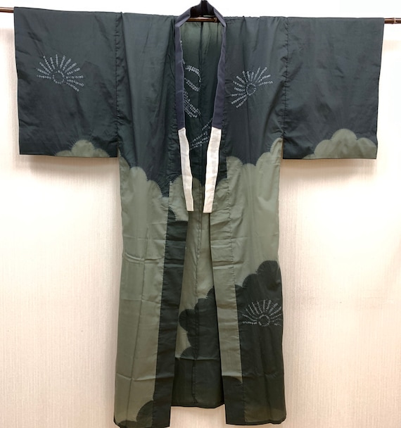 Japanese Silk Kimono / Vintage Kimono Robe / Samur