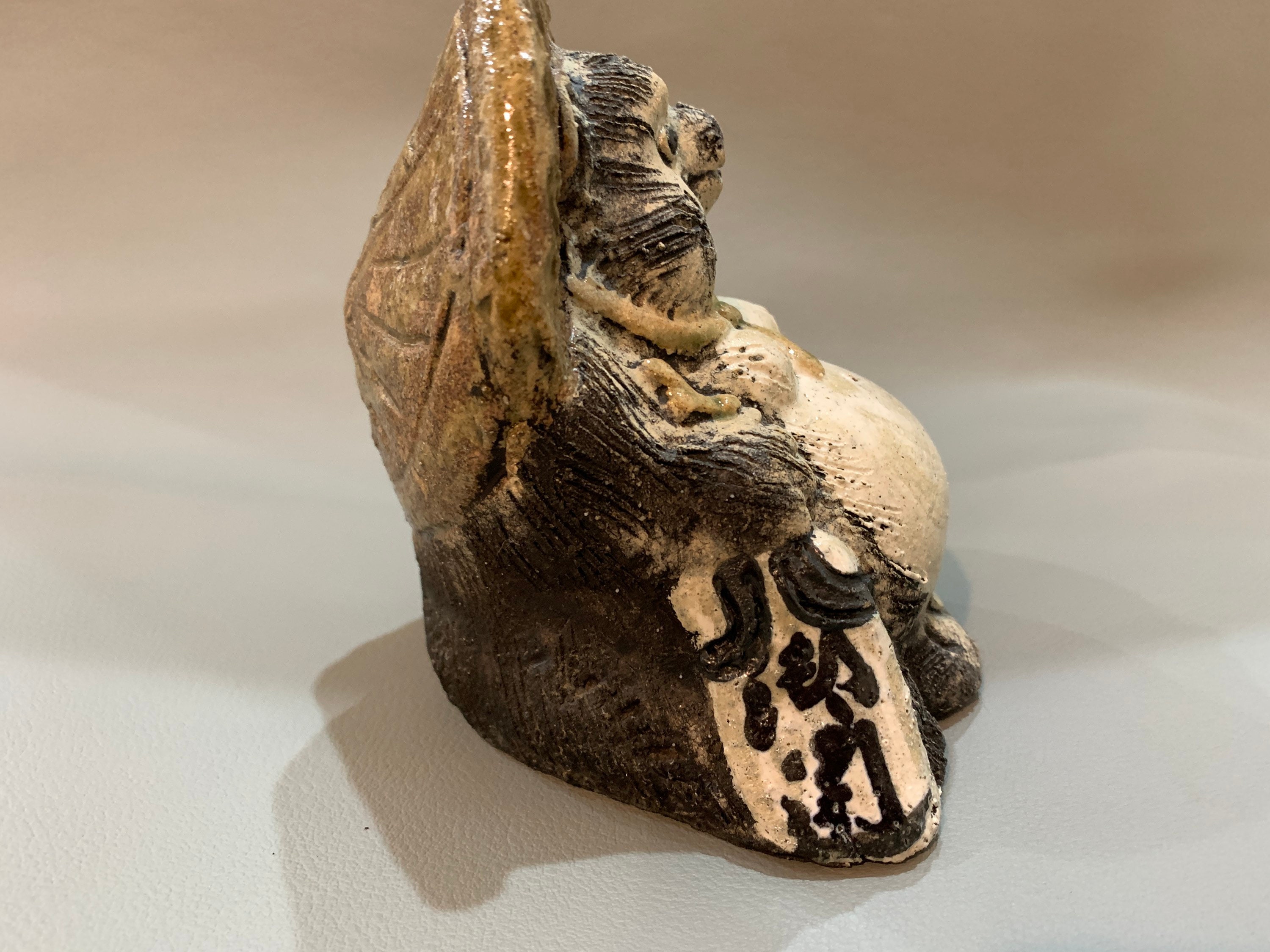 Tanuki Statue/ Japanese Shigaraki Ware/ Old Tanuki Statue/ Etsy