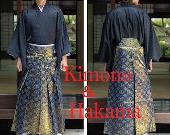 Set of 2, Gorgeous Hakama & Kimono set/ NEW/ Samurai Costume/ SHOGUN hakama/ Budo Cosplay/ Samurai Cosplay/2