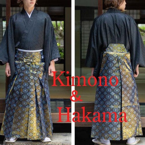 Hakama & Kimono Set, Samurai Cosplay Costume, Umanori Style - Etsy