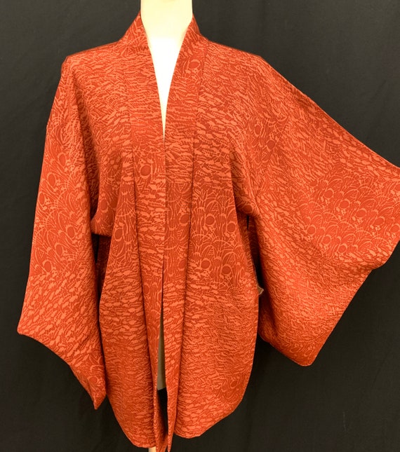 Japanese Silk Kimono Haori / Silk Haori Jacket / S