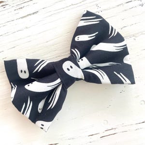 Ghost Halloween Dog Bow Tie