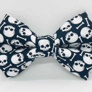 Halloween Skulls Dog Bow Tie
