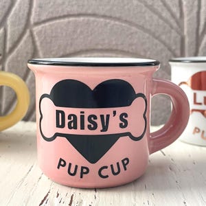 Dog Valentine gift, Reusable Pup Cup, Custom Puppuccino Mug, Dog Mom Gift, 2oz Personalized Pup Cup Mug, Dog Lovers Gift, Dog Birthday Gift