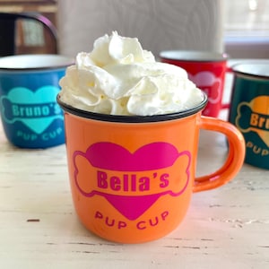 Dog Lovers gift, Reusable Pup Cup, Custom Puppuccino Mug, Dog Mom Gift, 4oz Personalized Pup Cup Mug, Dog Lovers Gift, Dog Birthday Gift