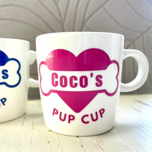 Personalizable Reusable Pup Cup, Custom Puppuccino Mug, Dog Mom Gift, 4oz Personalized Pup Cup Mug, Dog Lovers Gift, Dog Birthday Gift