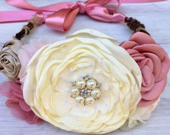 Wedding Dog Leash~blush Pink Satin Dog Leash~wedding Leash~wedding Dog