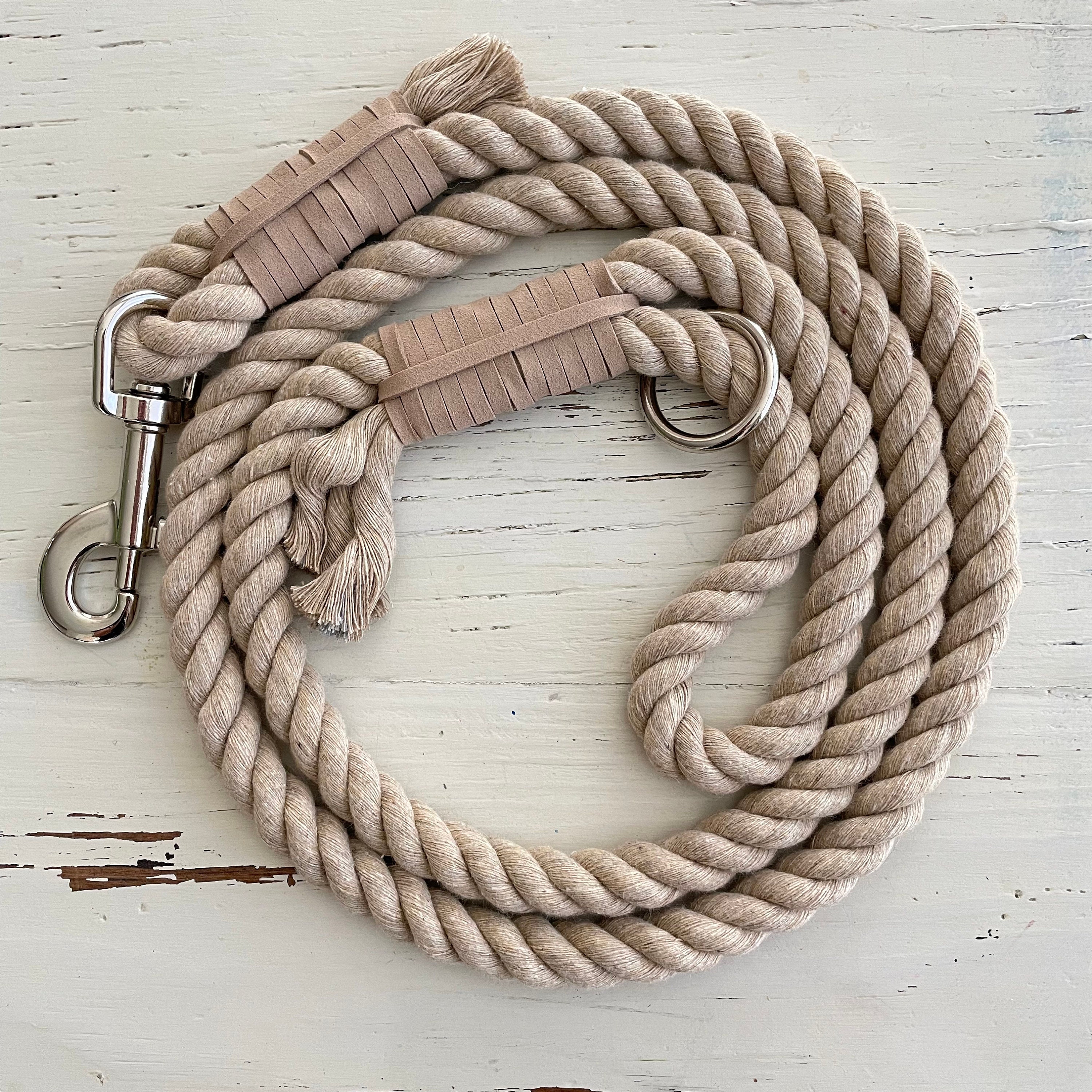 Natural rope dog leads hotsell