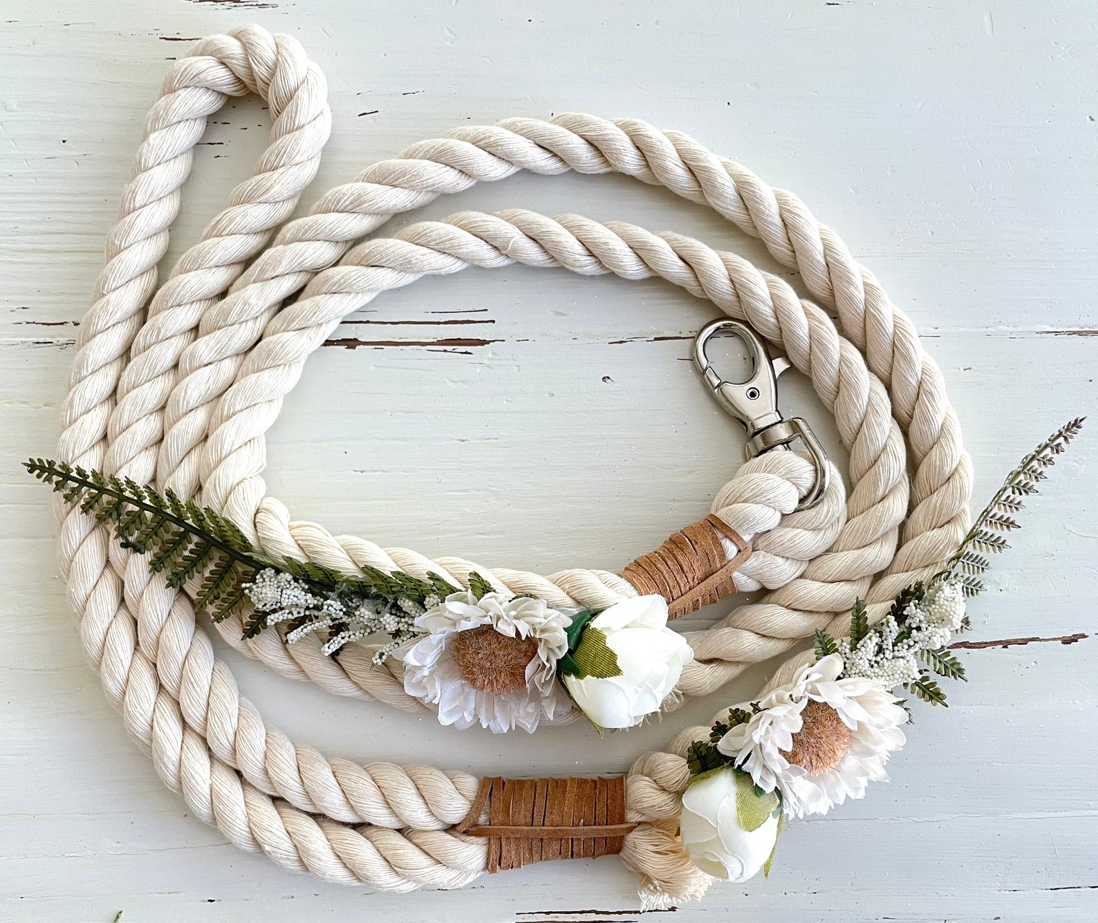 Cotton Rope Dog Leash Cotton Rope Dog Leash for Wedding Etsy