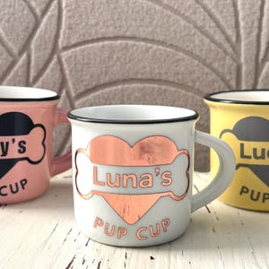 Dog Christmas gift, Reusable Pup Cup, Custom Puppuccino Mug, Dog Mom Gift, 2oz Personalized Pup Cup Mug, Dog Lovers Gift, Dog Birthday Gift