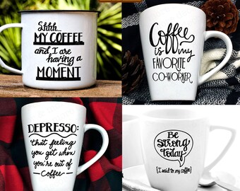 Coffee SVG File Bundle, Funny Coffee SVG Bundle, Coffee Saying SVG Files, Coffee Quote Svg Files, Coffee Svg Files Cricut, Coffee Cut Files