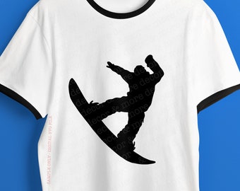 Snowboarder SVG File | Snowboarding Silhouette SVG | Snowboarding SVG | Winter Sports Svg