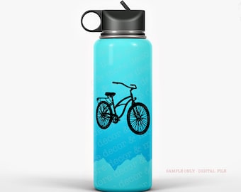 Silueta de bicicleta SVG, archivo de corte de bicicleta para Cricut, SVG ciclista y PNG, silueta de clipart de ciclismo, regalo para ciclista