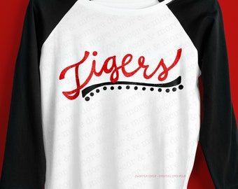 Script Tigers SVG File, Tigers Shirt SVG File, Tigers Mom Shirt SVG, Tigers Svg Files for Cricut, Commercial Use Tigers svg, Tigers Svg File