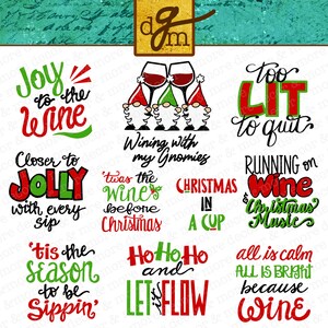 Pacchetto file SVG bicchiere di vino di Natale, file SVG divertente bicchiere di vino di Natale, bicchiere di vino SVG, pacchetto Svg di Natale, bicchiere di vino Svg per Cricut