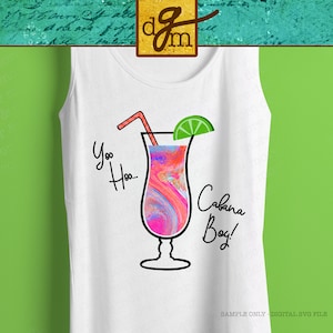 Funny Cabana Boy Beach Sublimation Design, Bright Summer Sublimation Digital Download, Sublimation Design Files, Vacation Sublimation Design