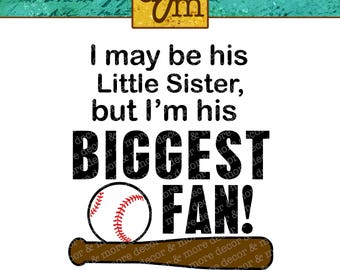 BASEBALL SISTER SVG. Baseball Sister Svg Datei. Sie wird die Rede der Menge in einem Baseball-Schwester-Shirt mit diesem süßen Baseball-Spruch sein!