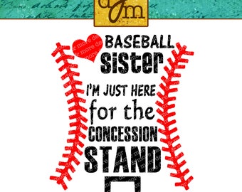 Baseball Sister Svg Etsy