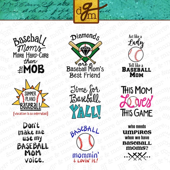 Download Free Nine Baseball Mom Svg Files Svg Bundle Baseball Mom Baseball Etsy SVG Cut Files