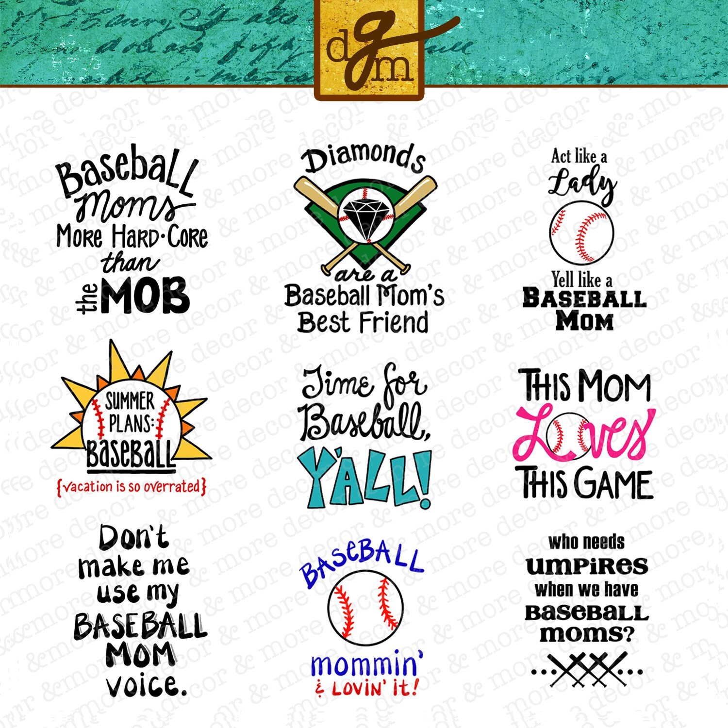 Download Nine Baseball Mom Svg Files Svg Bundle Baseball Mom Baseball Etsy