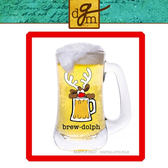 Download Free Reindeer Svg File Funny Christmas Svg File Brew Dolph Svg Etsy SVG DXF Cut File