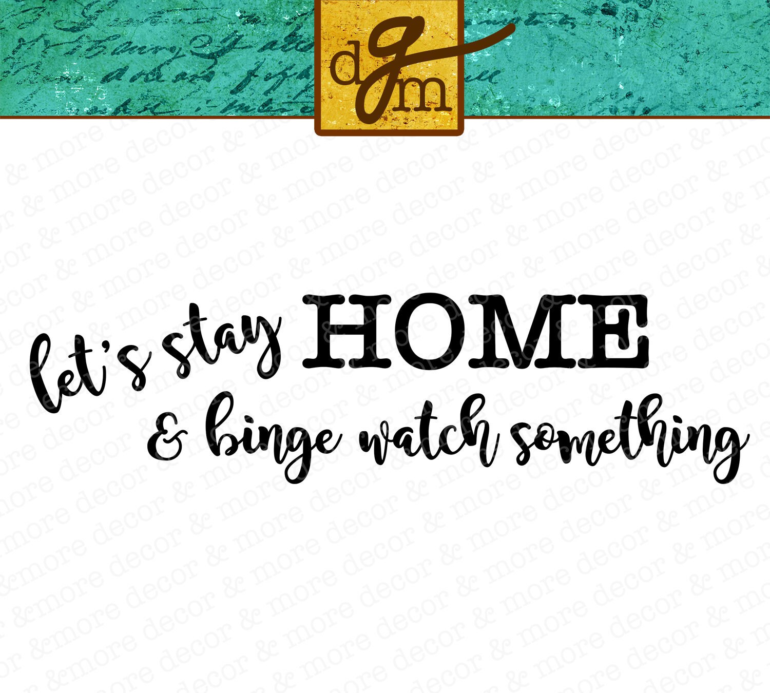 SVG File Let's Stay Home and Binge Watch Something Home - Etsy UK SVG File Let's Stay Home and Binge Watch Something Home - Etsy UK