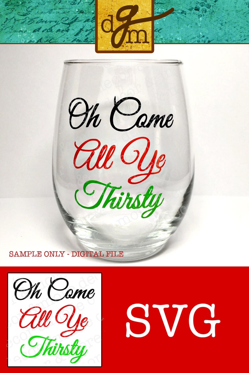 Funny Christmas Wine Glass SVG File SVG Files for Cricut | Etsy