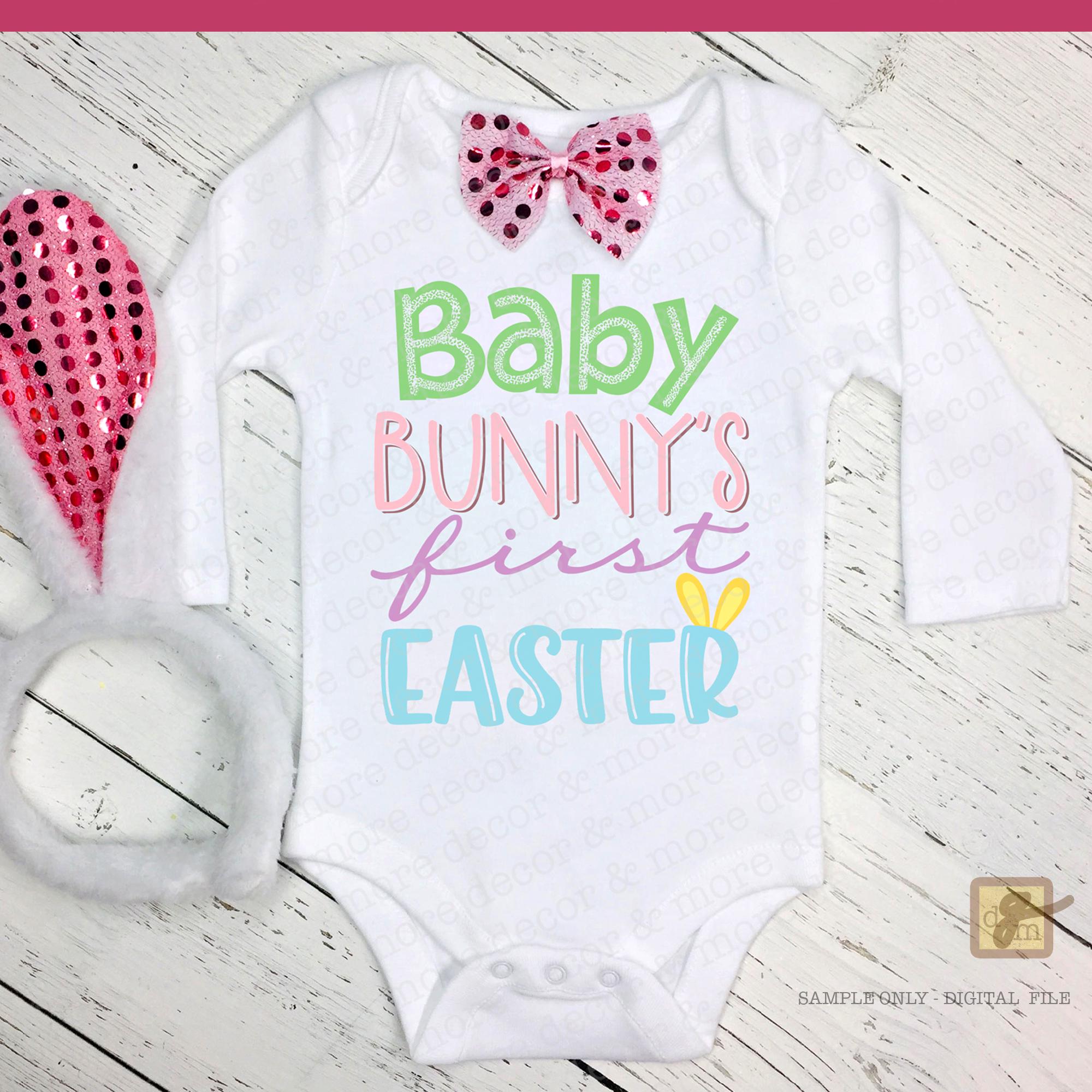 Baby's First Easter Sublimation Design, First Easter PNG File, Cute Easter Sublimation, Easter PNG, Pastel Easter Sublimation, Baby Easter