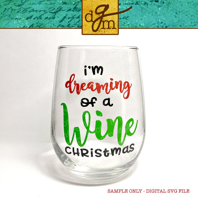 Christmas Wine Glass SVG File Mega Bundle, 26 Funny Christmas Wine Glass Label SVG Files, Wine Glass SVG File, Christmas Wine Decal Svg image 8