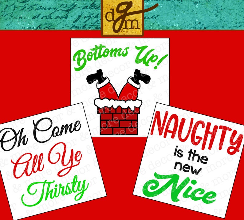 Download Christmas Wine Glasses SVG Bundle SVG Files for Cricut | Etsy