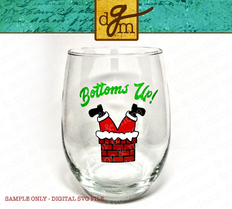 Download Christmas Wine Glass SVG Bundle SVG Files for Cricut | Etsy