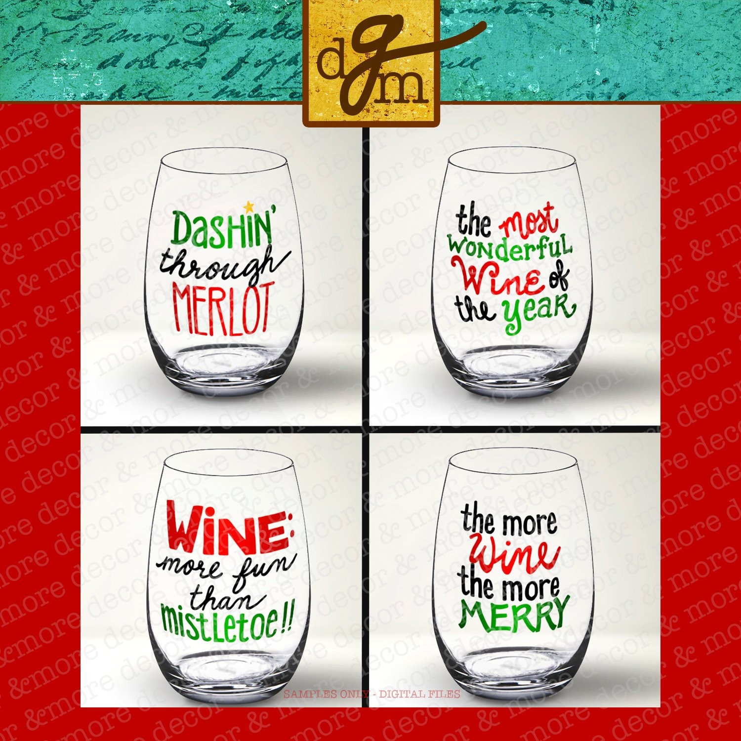 Download Funny Christmas Wine Glass SVG Bundle Christmas Wine Glass ...