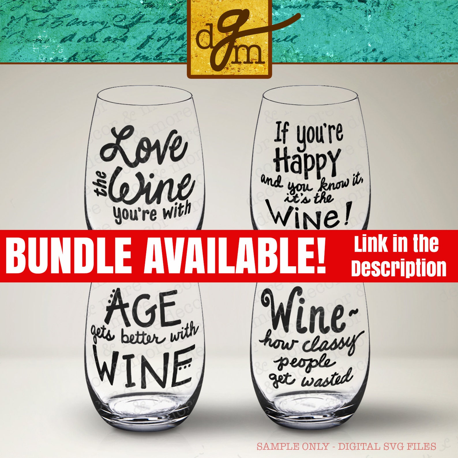 Funny Wine Glass Decal SVG Funny Wine Glass Labels Wine Etsy