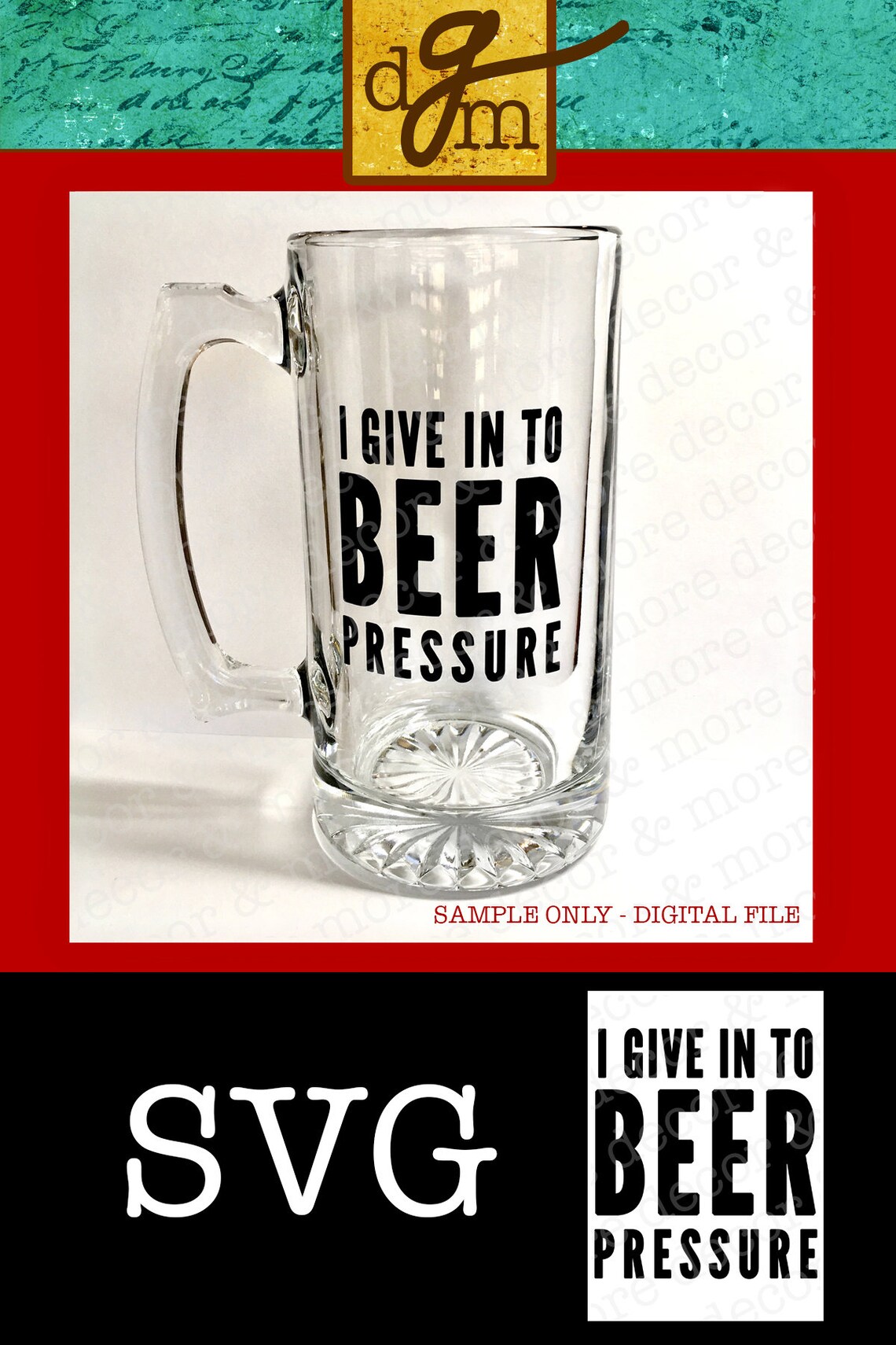 Beer Pressure SVG File Beer SVG File Beer Pressure Shirt Etsy