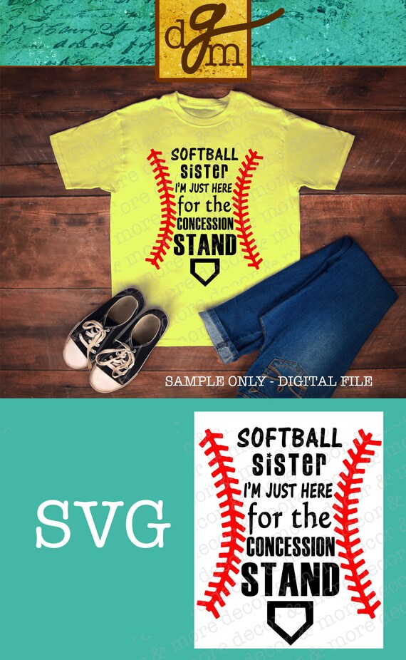 Softball Sister Svg File Softball Sister Svg Softball Sister Etsy