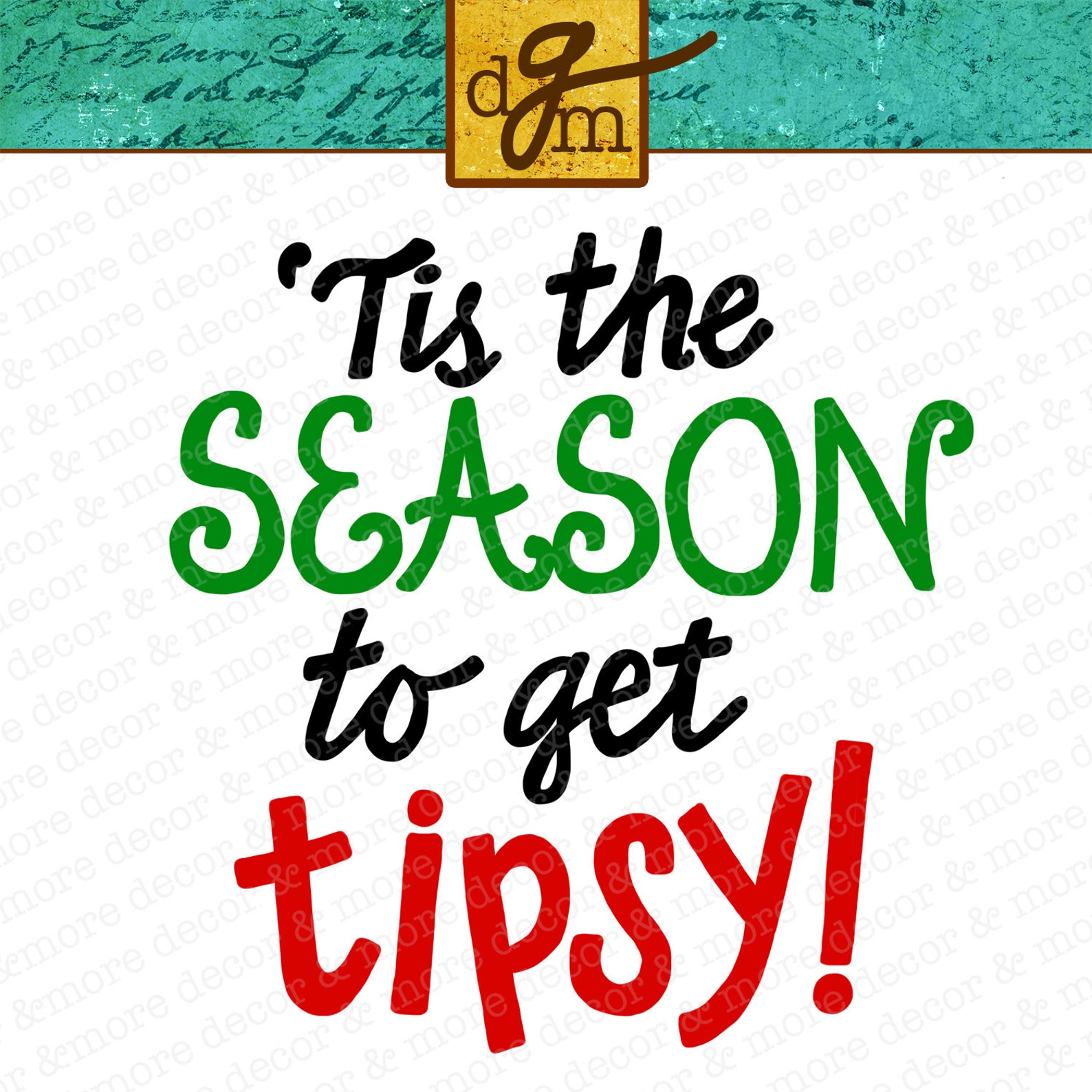 Tis the Season to Get Tipsy SVG File Christmas Wine Glass SVG Etsy