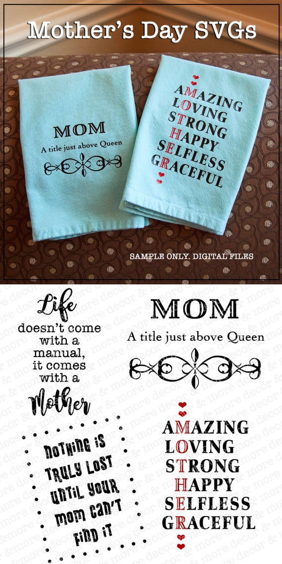 Download MOTHER'S DAY SVGs. Mother's Day SVG files. Mom Svg. | Etsy