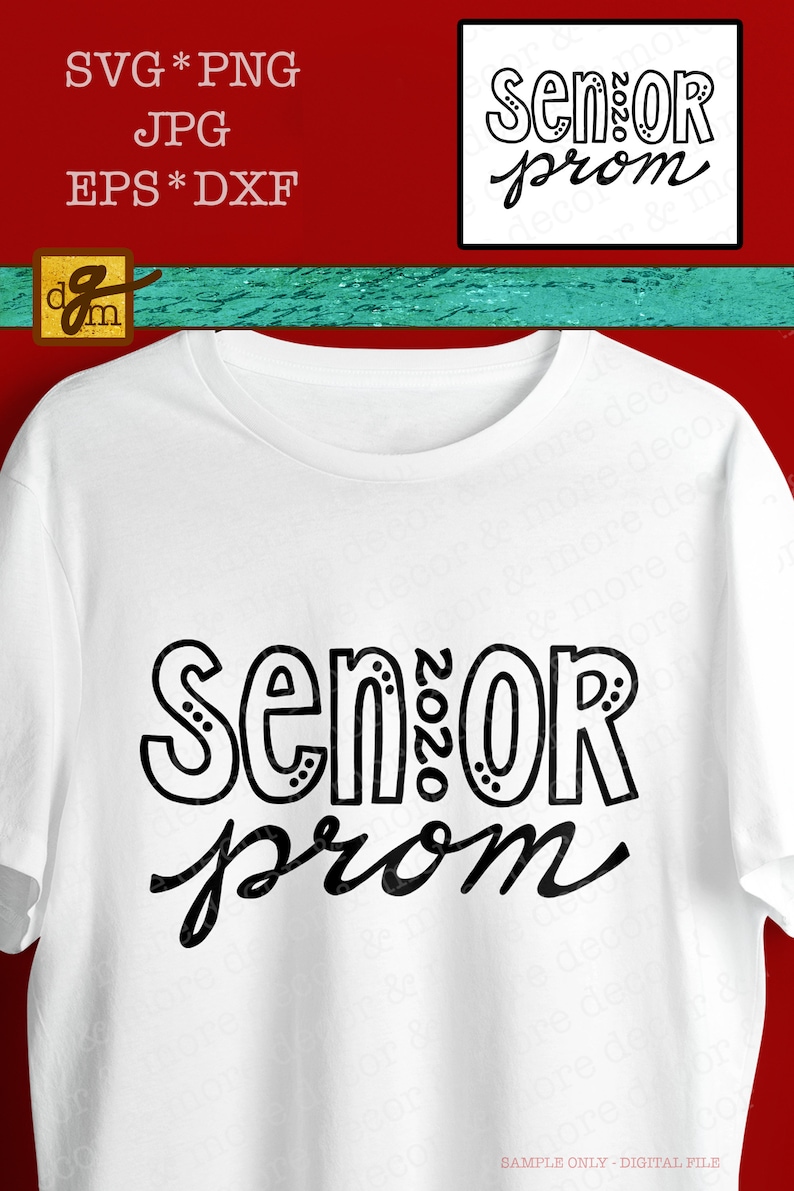 Prom 2020 SVG File Prom Shirt Saying SVG Vinyl Sayings for Etsy