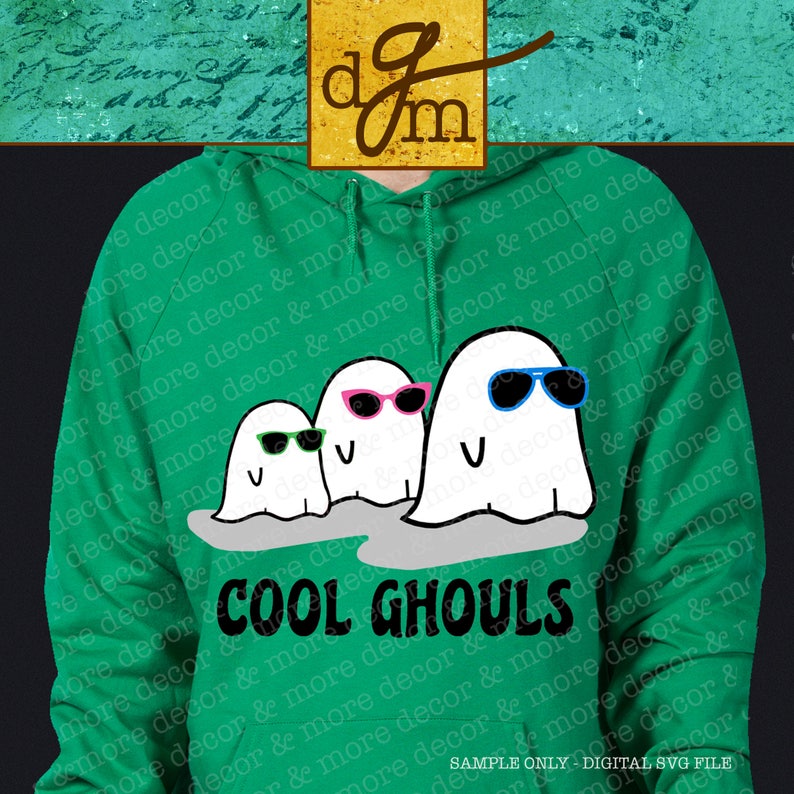 Download Cool Ghouls Halloween SVG File Groovy Ghost Halloween SVG ...